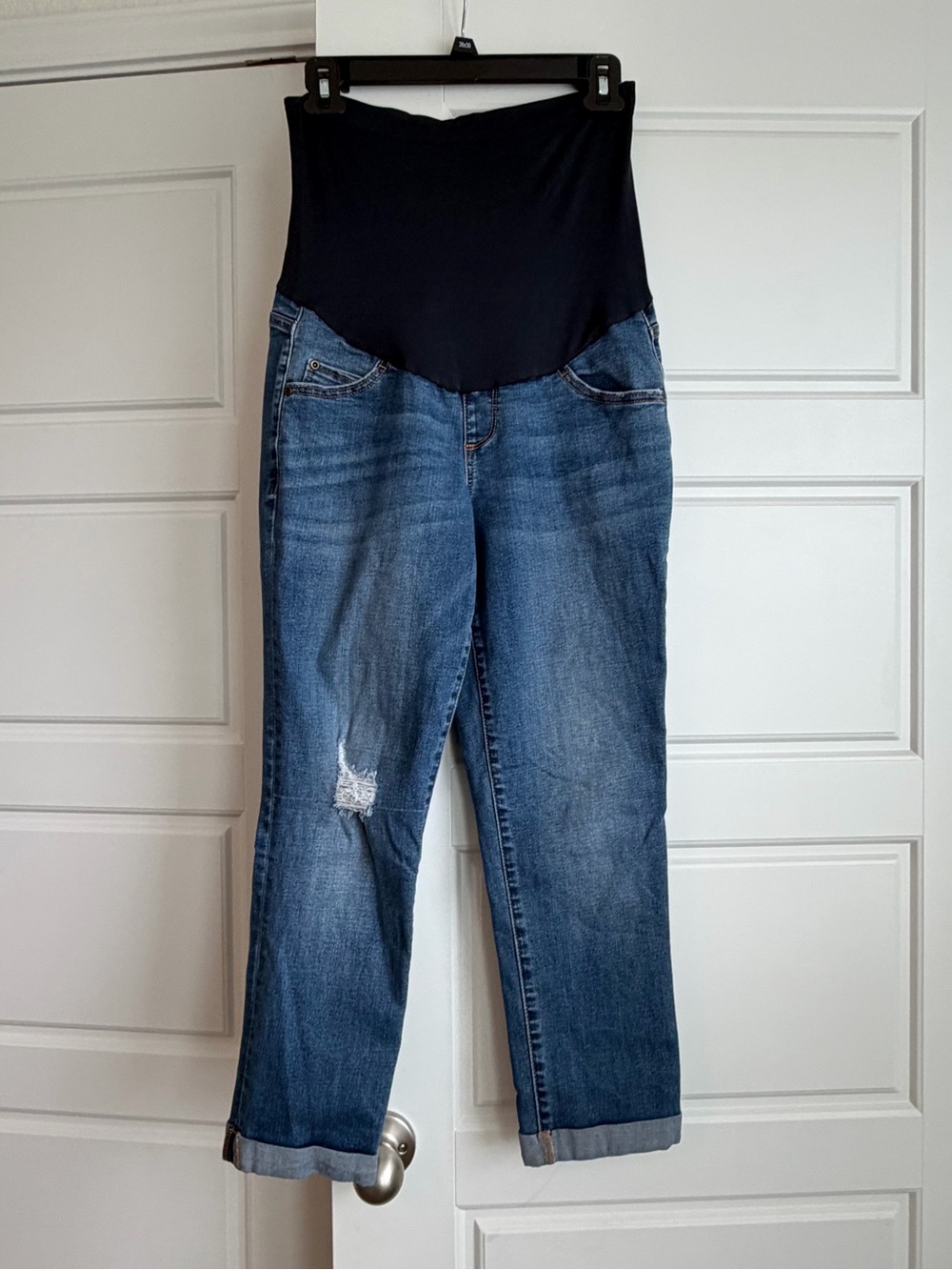 161 - a:glow  Maternity Dark Blue -Top Dark Blue Ankle Jeans